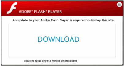 Flash Playerの偽の更新画面